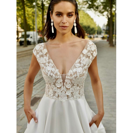 Robe de mariée Long Beach de Rembo Styling