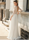 Camarillo, robe longue de mariée en mousseline et dentelle fine, by Rembo Styling