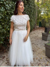 Top en tulle 3D, dos nu, manchettes by Atelier de Juliette