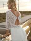 Robe de mariée en mousseline et dentelle by Marylise