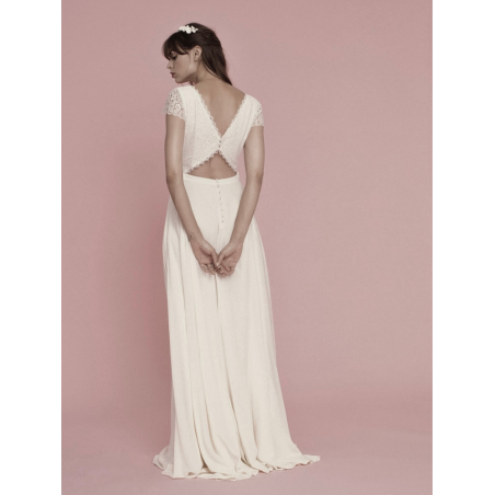 Robe longue de mariée Flore d'Elise Hameau - modèle dégriffé